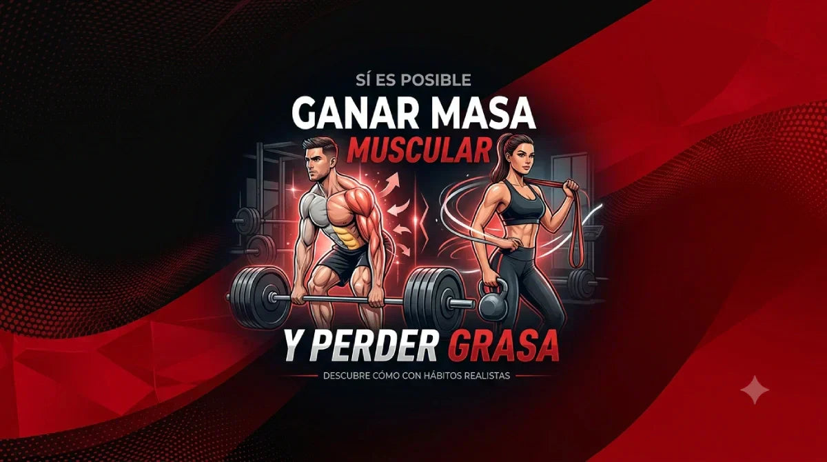 ¿Cómo Ganar Masa Muscular y Perder Grasa a la Vez?