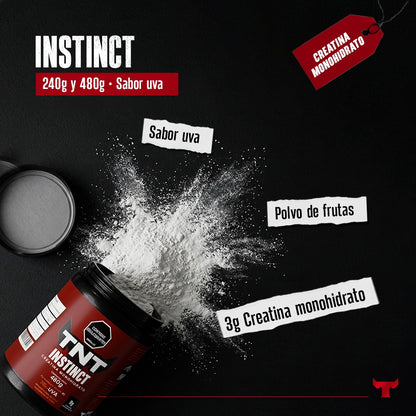Potencia con sabor INSTINCT Creatina Monohidrato 240 g - 480g