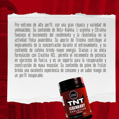 Fuerza legendaria LEGENDARY XPLOTION Pre-entreno 400g