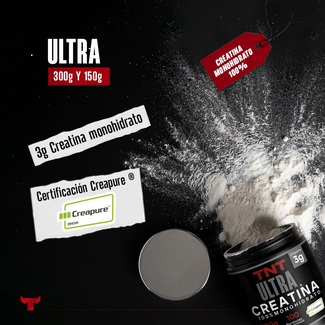 Pureza certificada Ultra Creatina Monohidrato