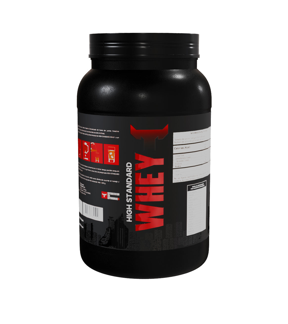 proteína whey High Standard Whey TNT back right side