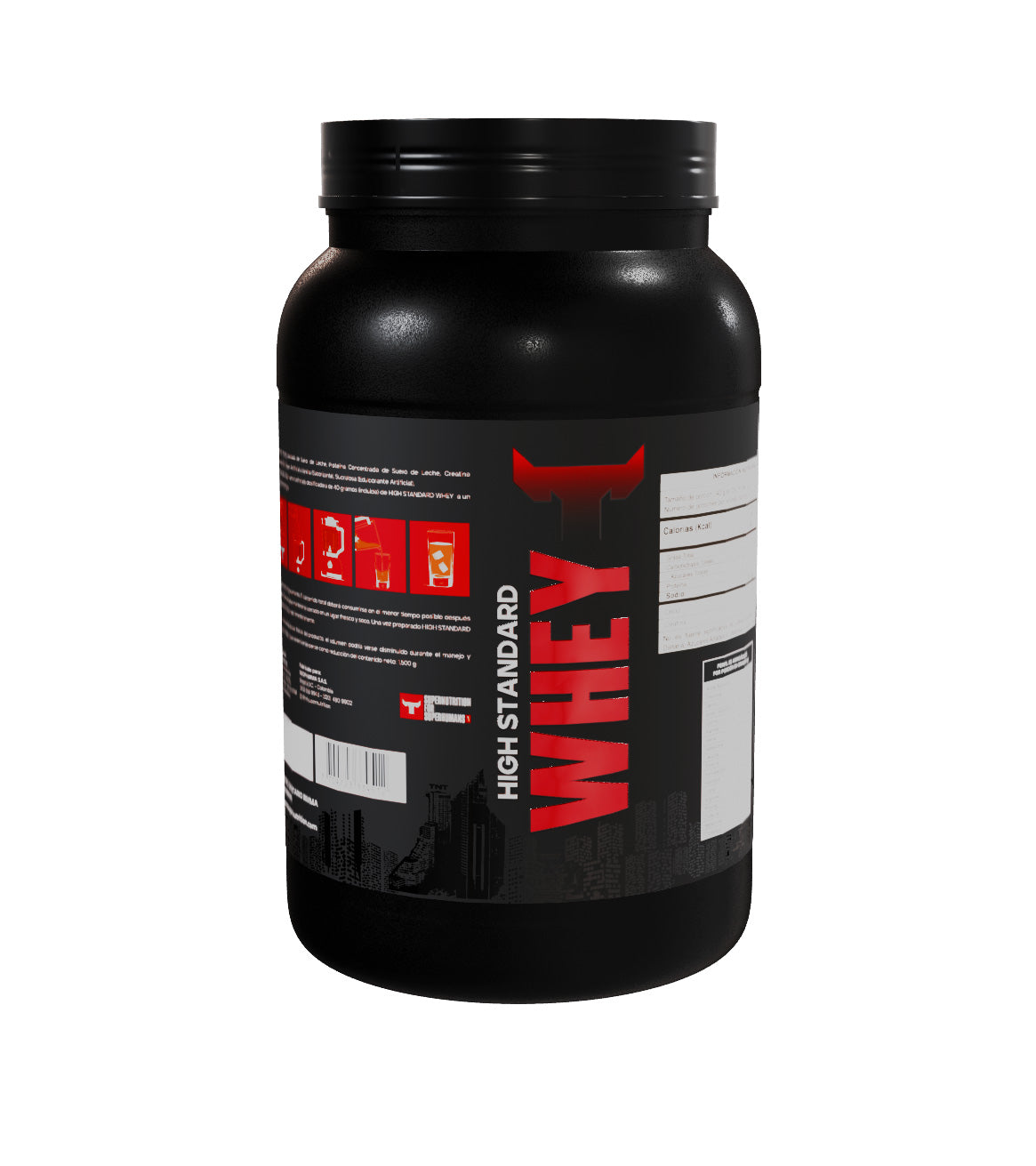 proteína whey High Standard Whey TNT left side
