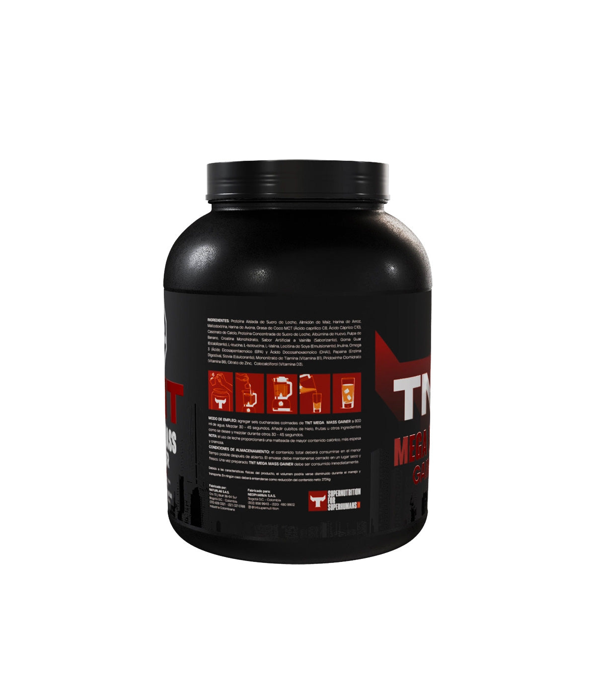 Proteína hipercalórica TNT mega mass gainer X6lb 